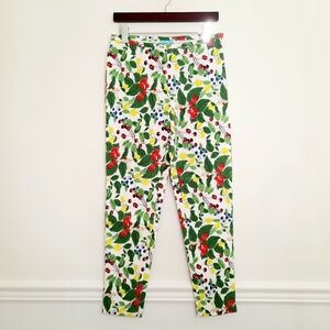 J. McLaughlin summer berry print slim leggings 4 NWT
